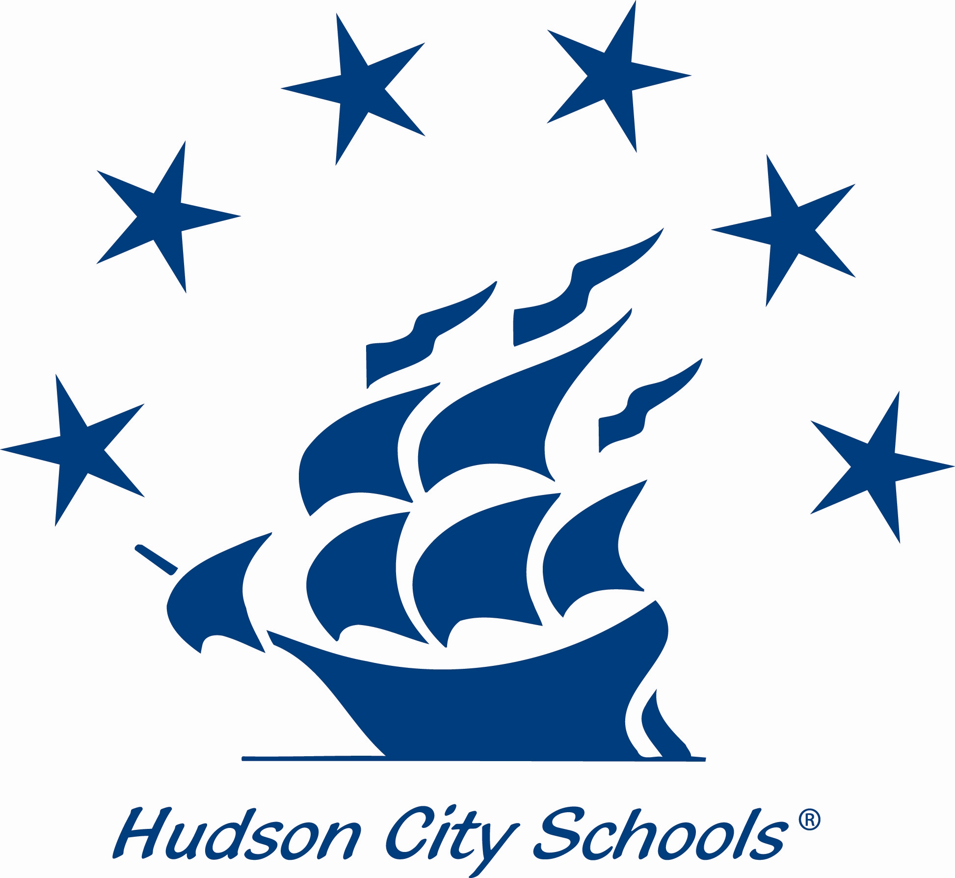 Hud school logo R blue