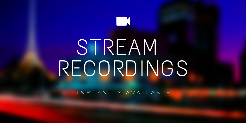 live broadcasting recordings instantly accessible