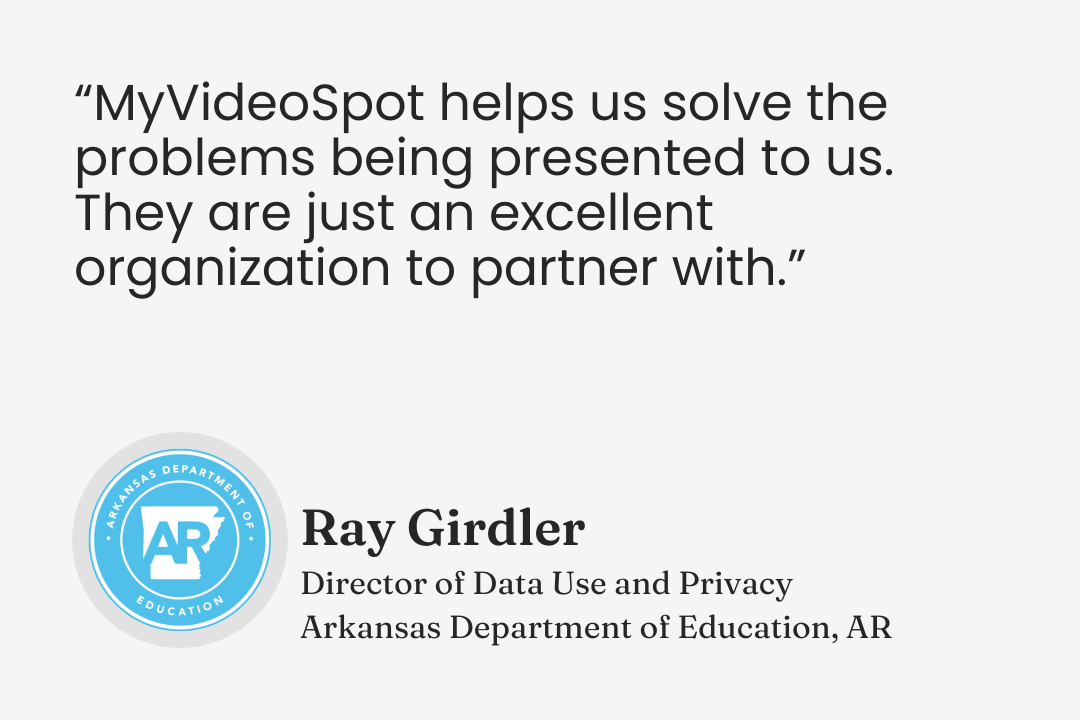 Testimonial from Ray Girdler, Director of Data Use and Privacy, Arkansas Department of Education, Arkansas: