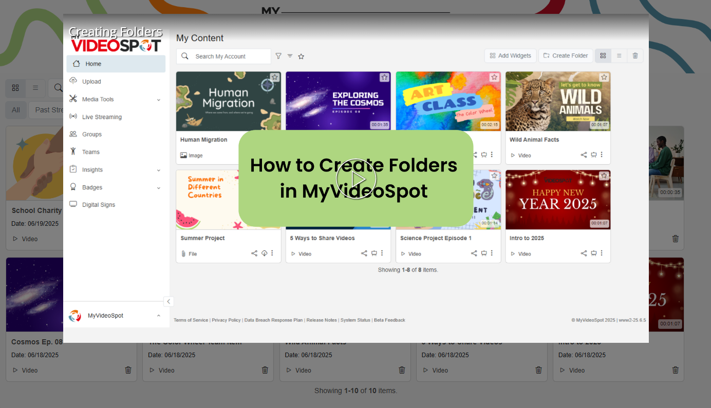 tech-help-and-how-to-hubs Screenshot of a How-To video displayed within a MyVideoSpot Showcase